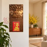 Lịch gỗ Phật Thích Ca Thiền Định - Walnut 3D 30x60cm - PG27-14 – ảnh 2