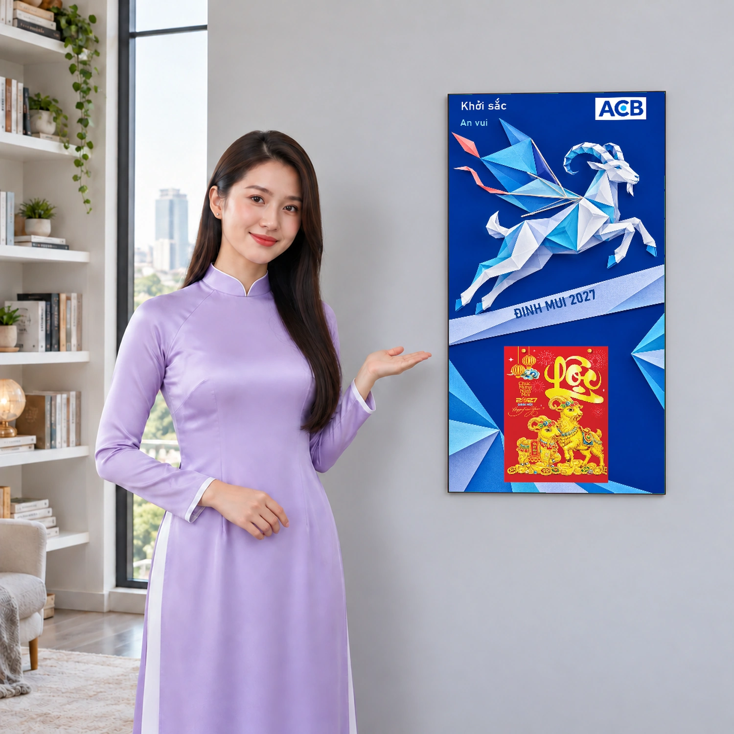 Lịch gỗ Ngân hàng ACB năm 2027 – Khởi Sắc An Vui 30x60cm – LGV27T3-ACB-KSAV — ảnh 4