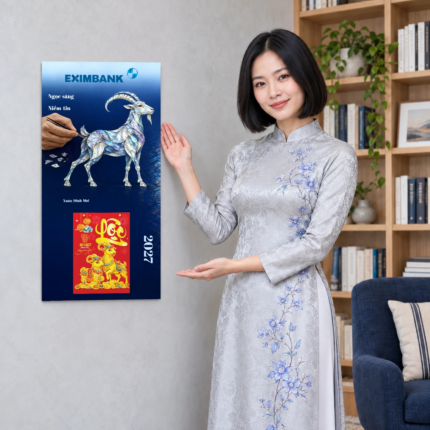 Lịch gỗ Ngân hàng Eximbank năm 2027 – Ngọc Sáng Niềm Tin 30x60cm – LGV27T3-EXIMBANK-NSNT — ảnh 4
