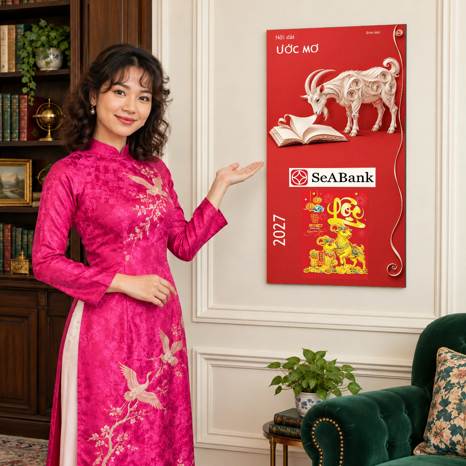 Lịch gỗ Ngân hàng SeABank năm 2027 – Nối Dài Ước Mơ 30x60cm – LGV27T3-SEABANK-NDUM — ảnh 4