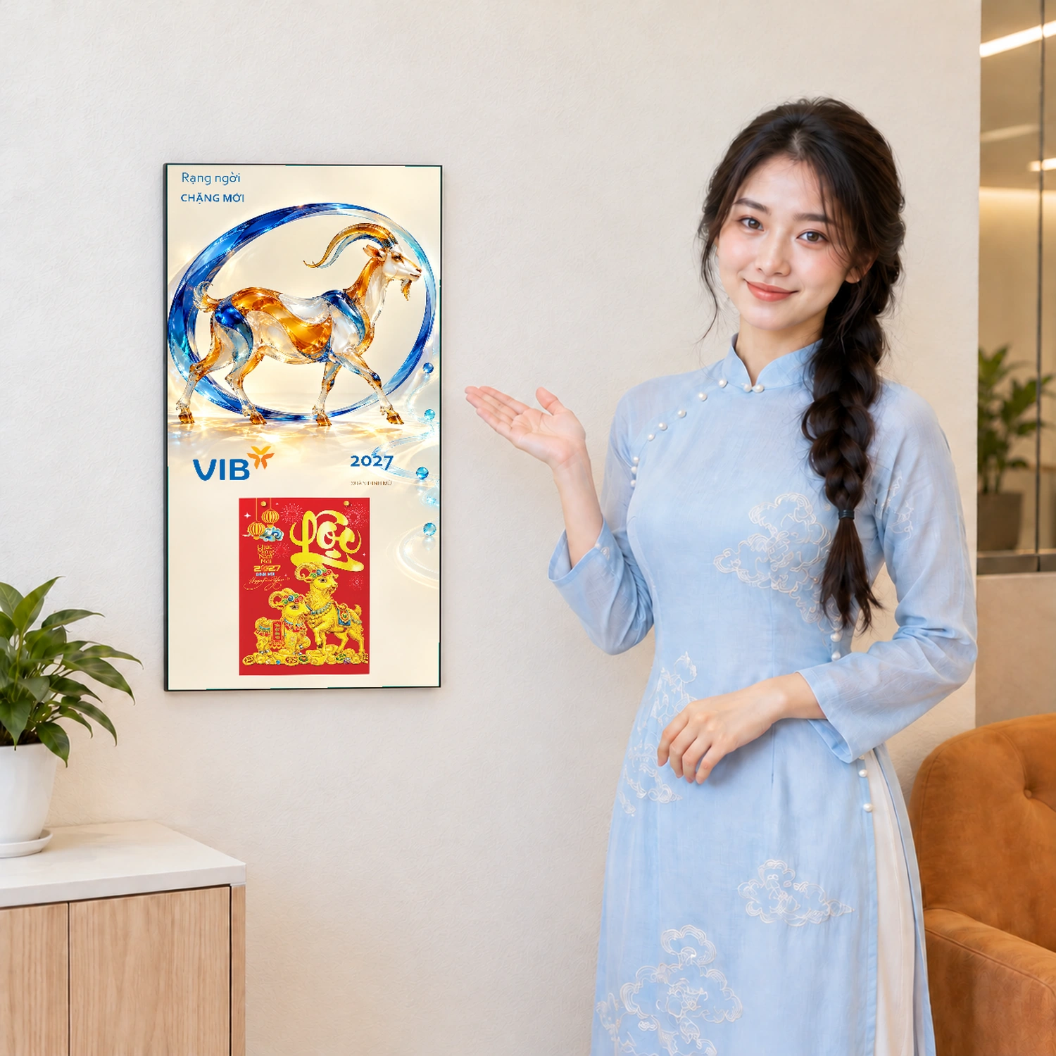 Lịch gỗ Ngân hàng VIB năm 2027 – Rạng Ngời Chặng Mới 30x60cm – LGV27T3-VIB-RNCM — ảnh 4