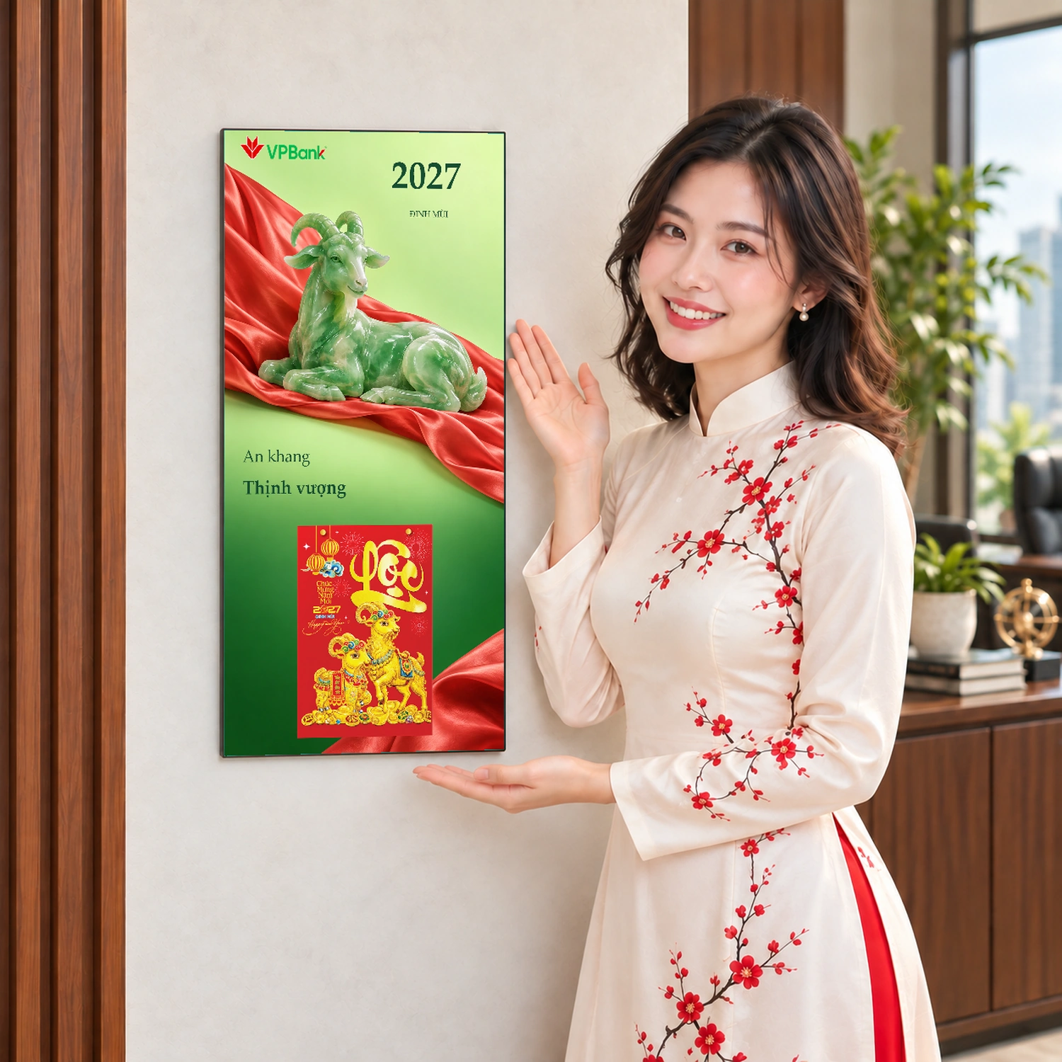 Lịch gỗ Ngân hàng VPBank năm 2027 – Ngọc Xuân Thịnh Vượng 30x60cm – LGV27T3-VPBANK-NXTV — ảnh 4