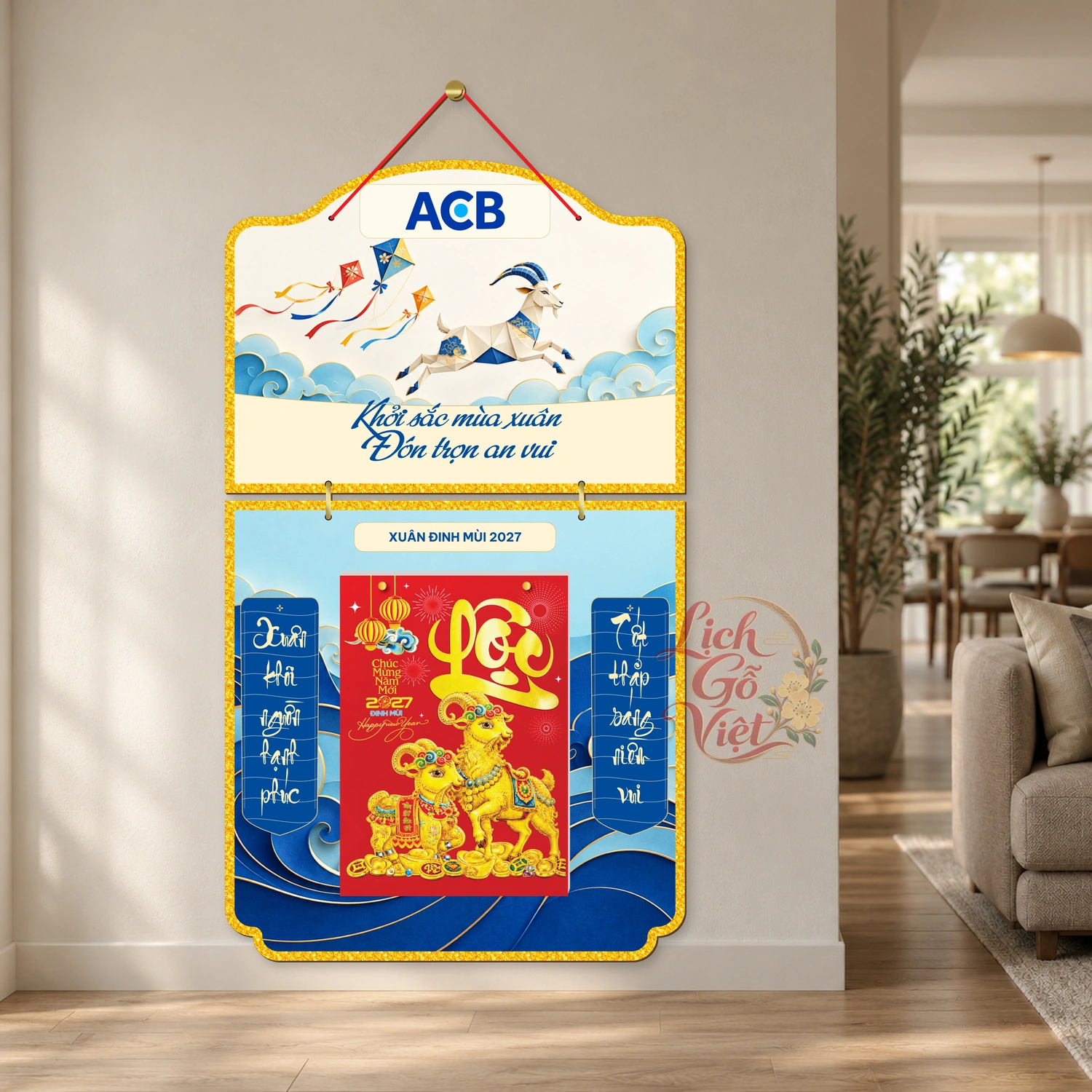 Lịch gỗ 2 thân ACB 2027 – Khởi sắc an vui — ảnh 2