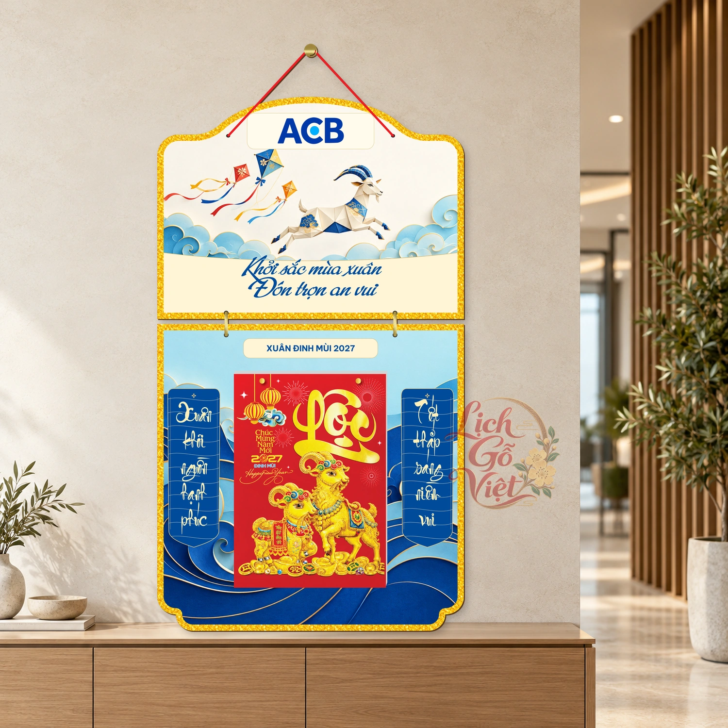 Lịch gỗ 2 thân ACB 2027 – Khởi sắc an vui — ảnh 3