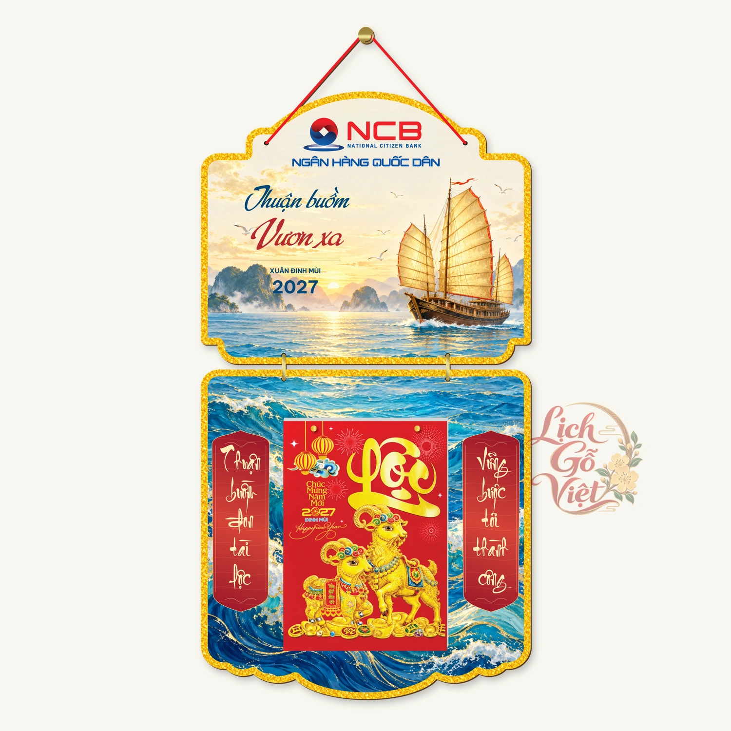 Lịch gỗ 2 thân NCB 2027 – Thuận buồm Vươn xa — ảnh 4