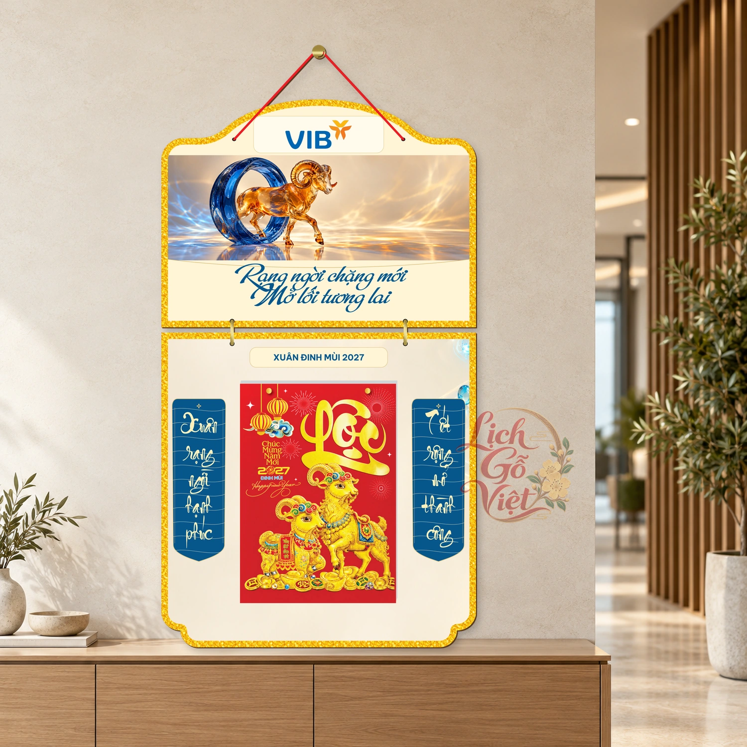 Lịch gỗ 2 thân VIB 2027 – Rạng ngời chặng mới — ảnh 3