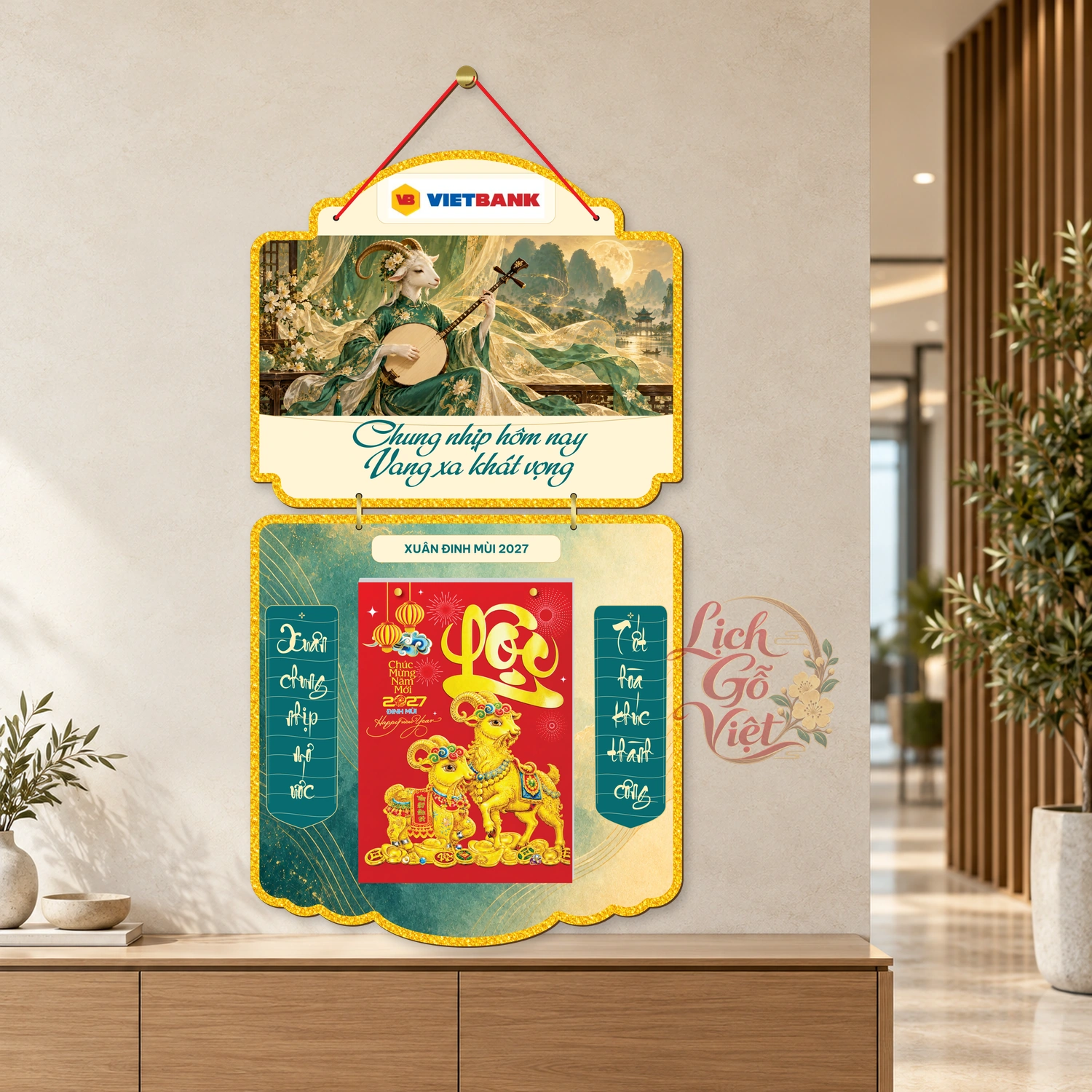 Lịch gỗ 2 thân VietBank 2027 – Chung nhịp khát vọng — ảnh 3