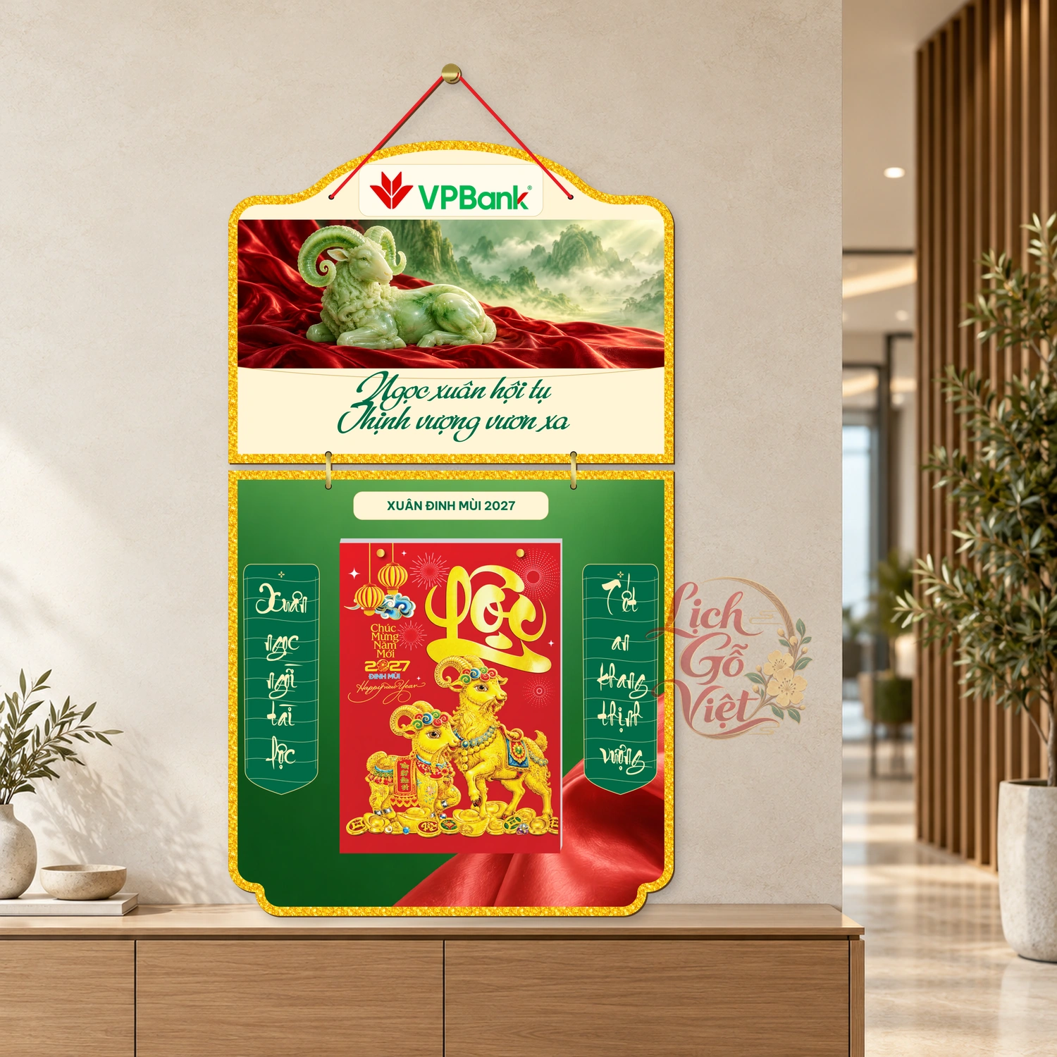 Lịch gỗ 2 thân VPBank 2027 – Ngọc xuân thịnh vượng — ảnh 3