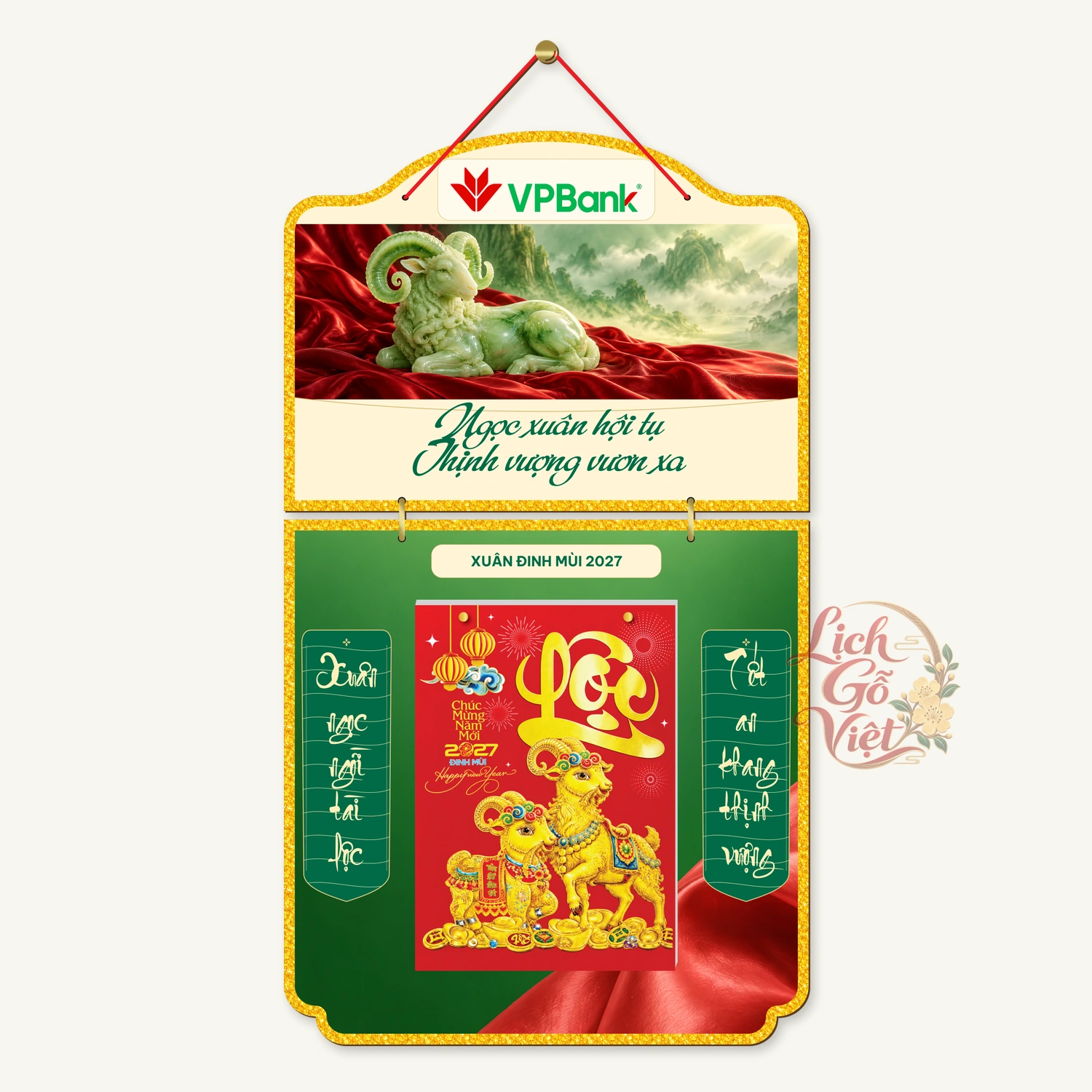 Lịch gỗ 2 thân VPBank 2027 – Ngọc xuân thịnh vượng — ảnh 4