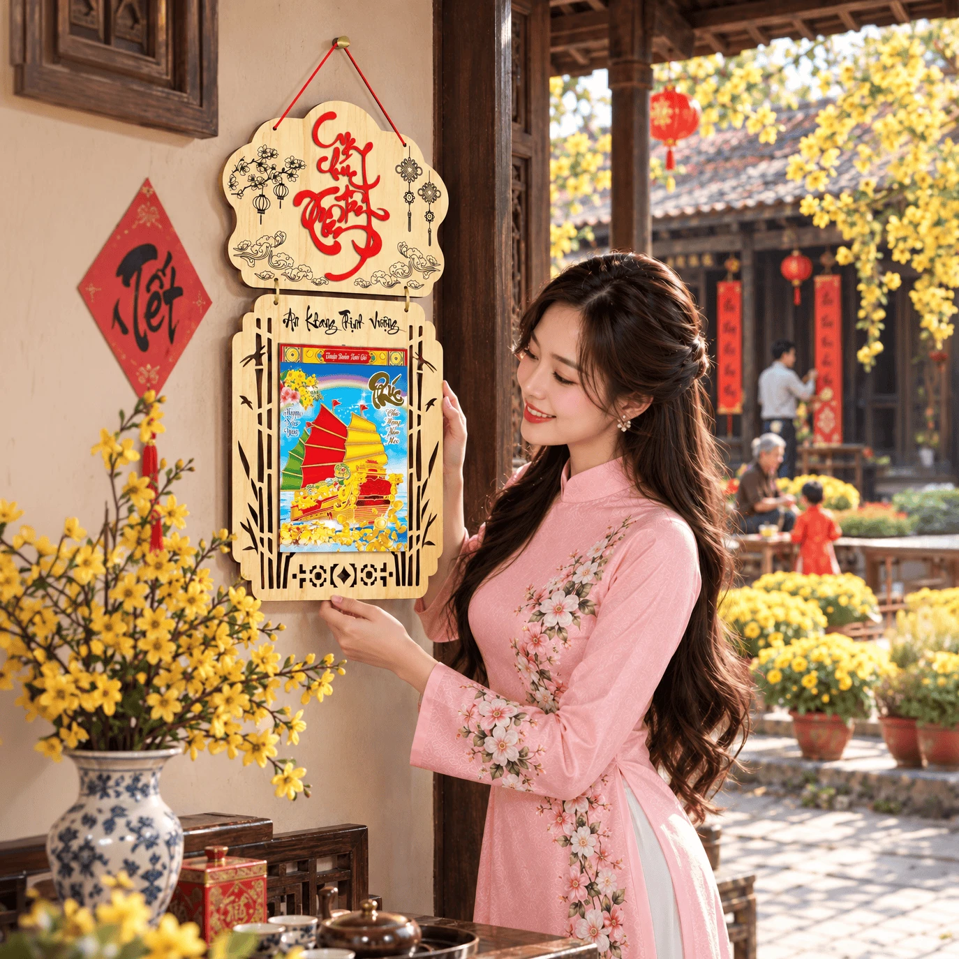 Lịch gỗ LGVSE01 Cung Chúc Tân Xuân 2027 độc quyền — ảnh 5