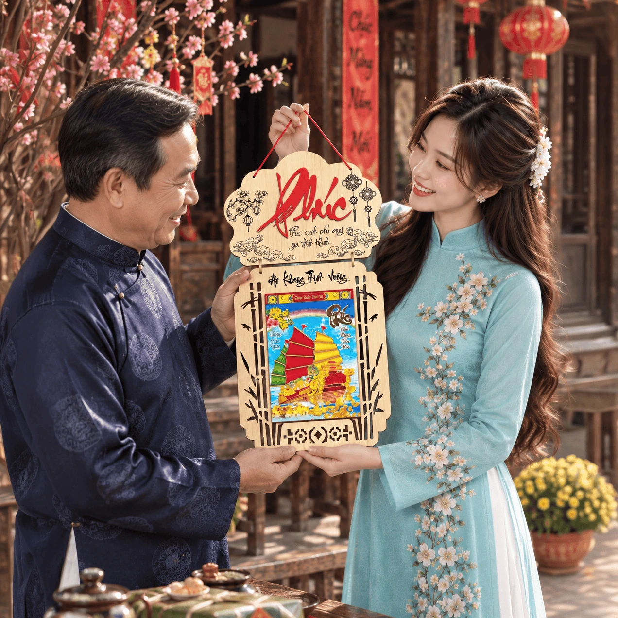 Lịch gỗ LGVSE05 Chữ Phúc 2027 độc quyền — ảnh 4