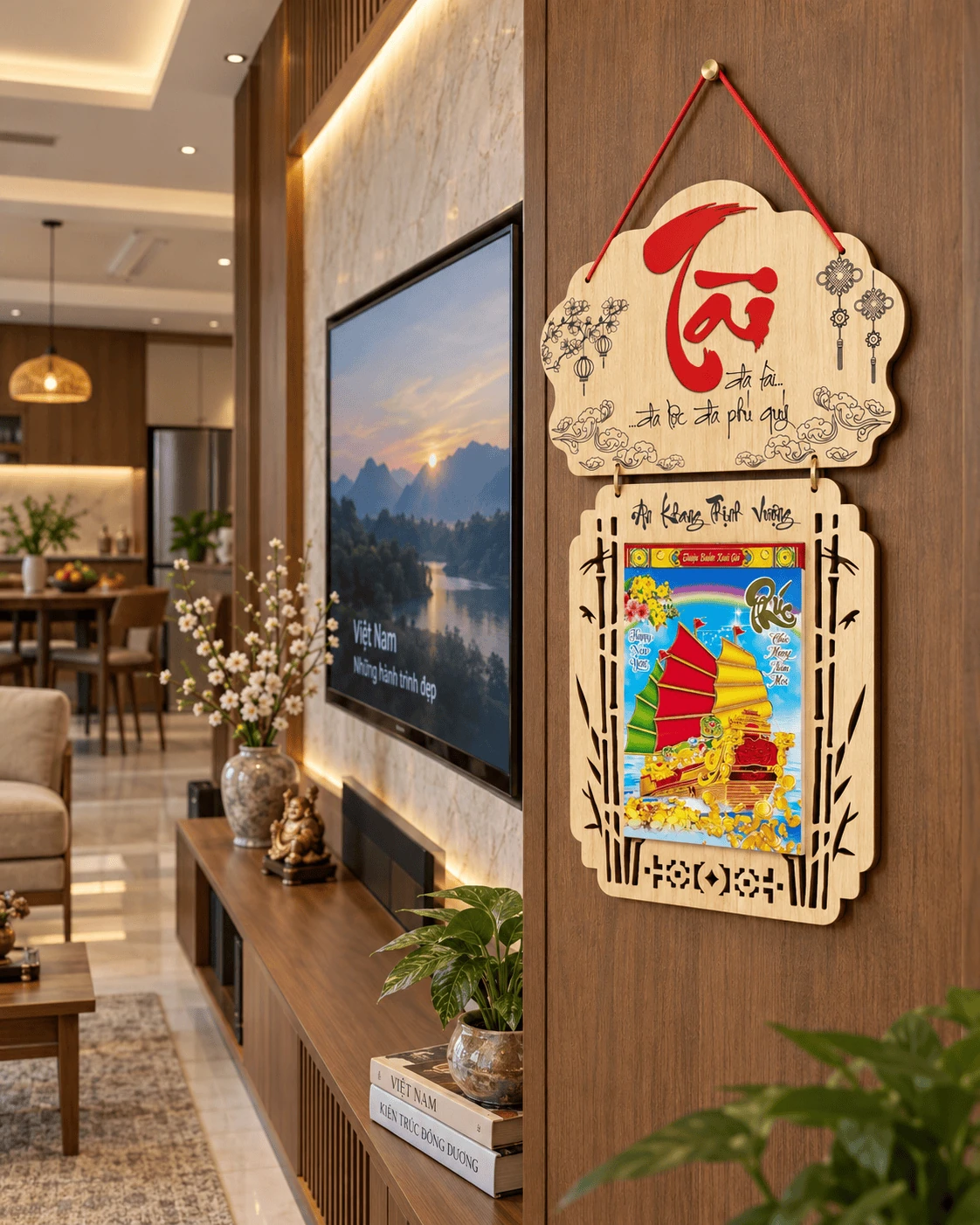 Lịch gỗ LGVSE07 Chữ Tài 2027 độc quyền — ảnh 6